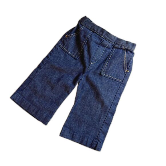 Vintage 1970's 1980's Healthtex Straight Leg Baby Jeans 12 Months - Picture 1 of 4